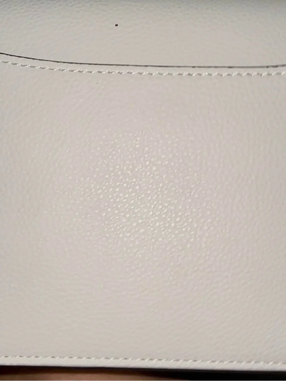 Coach Cream Leather Shoulder Bag with Gold Buckle